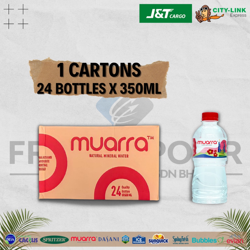 Muarra Mineral Water 1 carton (24 x 350ml) with FAST COURIER SERVICE to ...