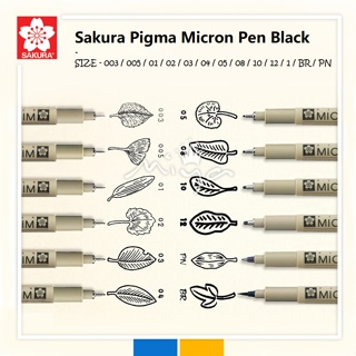 Micron Pigma 6 Pen Set Black