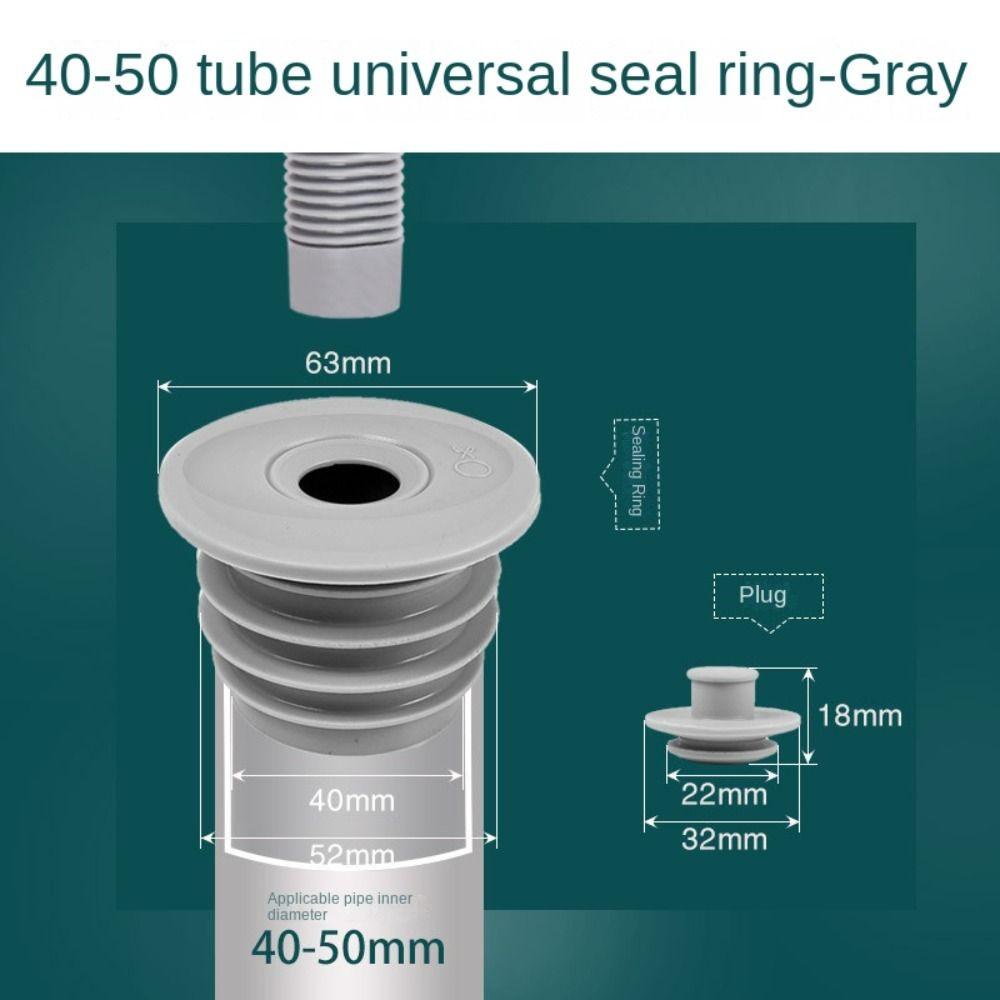 PEONIES Sewer Pipe Seal Ring Portable Pipe Connector Telescopic Washing