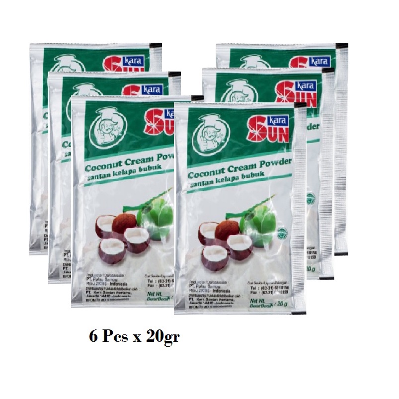 SUN KARA Santan Bubuk Powder 20gr X 12 Pcs / Coconut Cream Powder