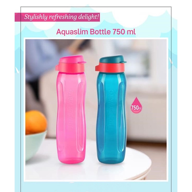 Tupperware Slim 750ml Eco Bottle/Aquaslim | Shopee Singapore