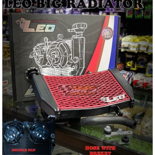 LEO SNIPER150 Y15 V1&V2 2 FAN BIG RADIATOR RACING CRUVE (BIG FAN & BIG ...