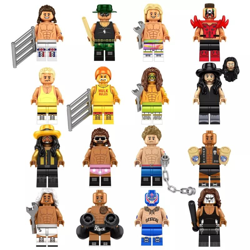 John Cena WWE Minifigures The Rock Johnson Building Blocks Toys Gift Shopee Singapore