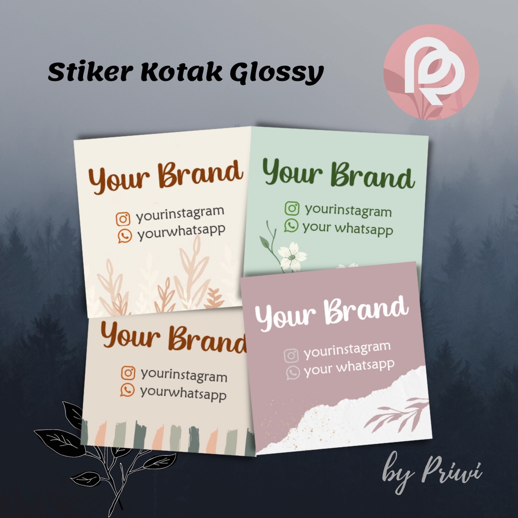 Print Food LABEL Box Sticker | Print STICKER CUSTOM Name | Box LOGO ...