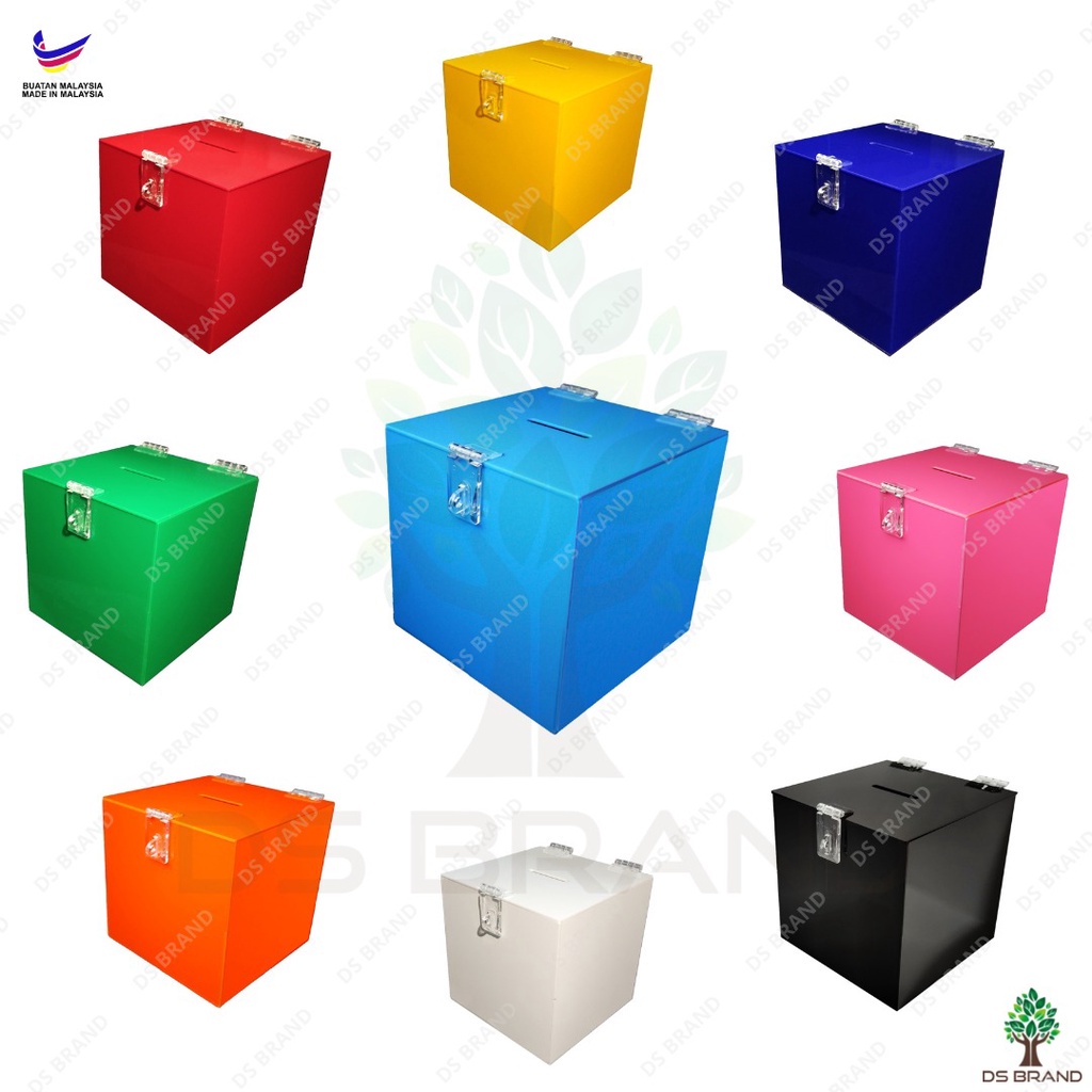Color Donation Box / Money Box. Made from Grade A Material (150mm ...