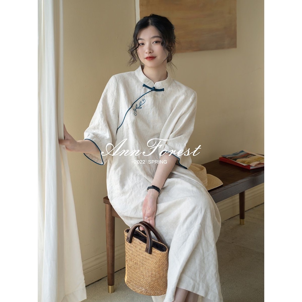 Womens Chinese Dress - Women Black Cheongsam Lace Short Sleeve Vintage Dress Slim Daily Wear Elegant Chinese Traditional Short Qipao Oriental Dress,Style A,S