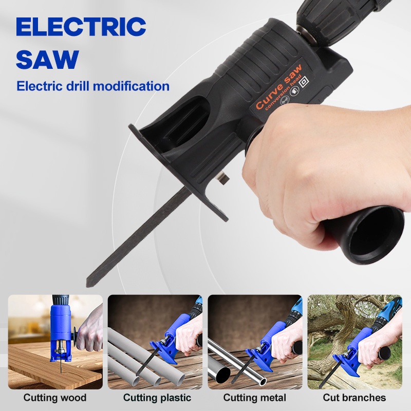 MESIN Chainsaw Adapter Reciprocating Adapter Reciprocating Saw Modified Electric Drill Power Tool Adapter Drill To Chainsaw Adapter