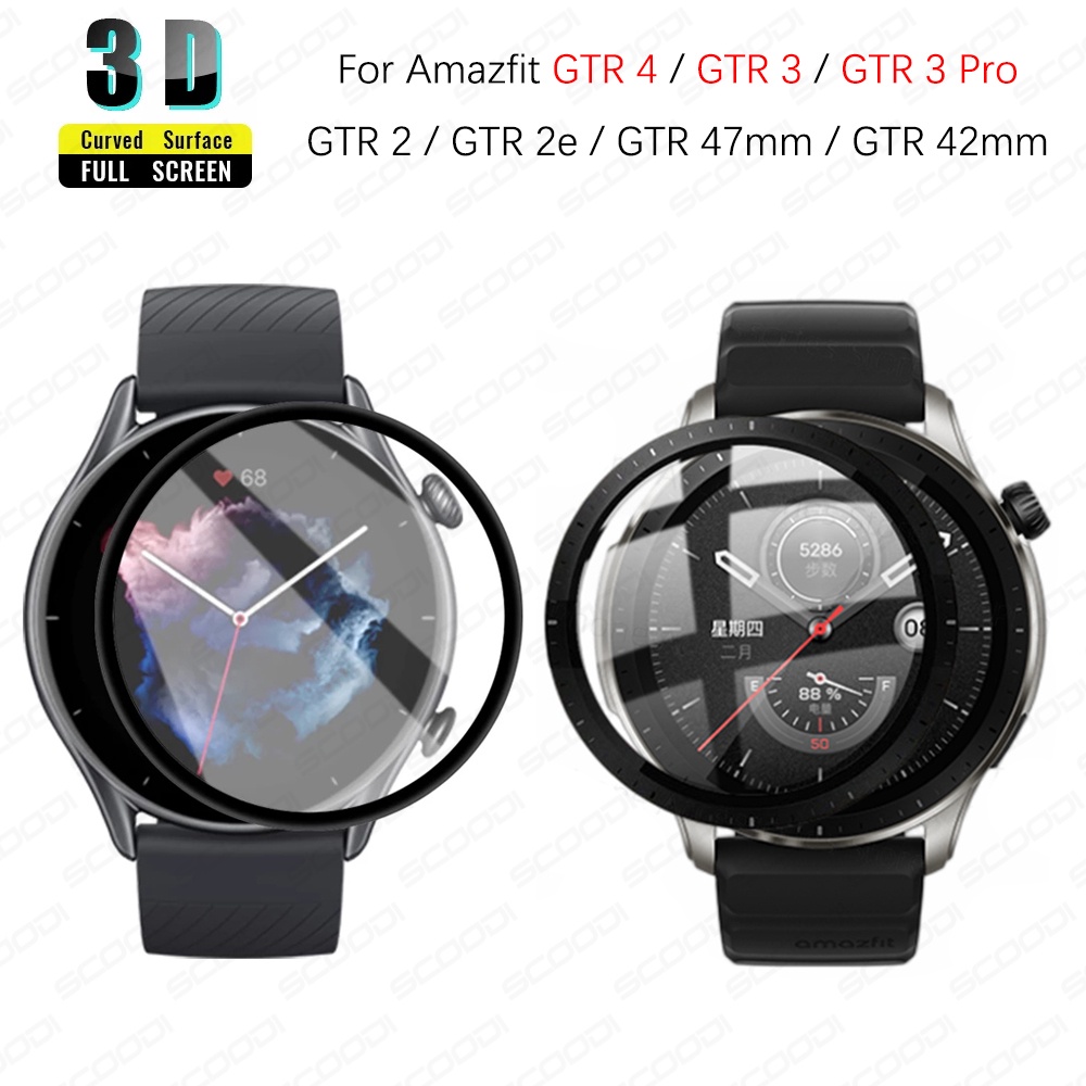 3D Curved Protective Film For Amazfit GTR 2e pro Smart watch Full  Cover Screen Protector