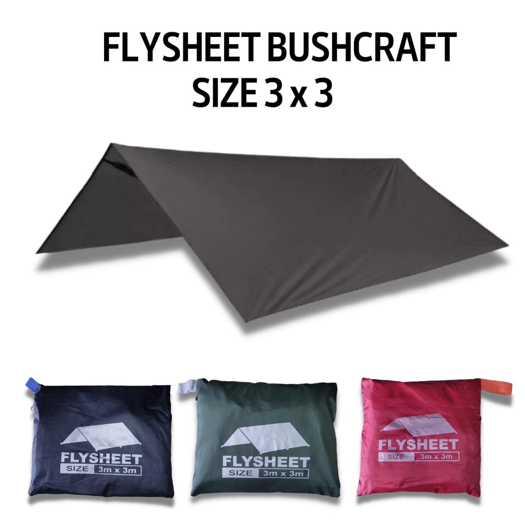 TENDA Flysheet 3x3 bivouac traptrent - 3x3 tent tarpaulin - 3x3 ...