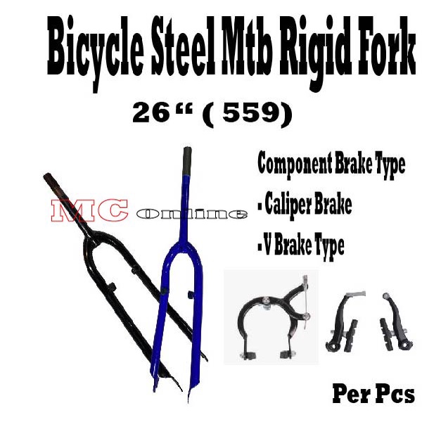 Bicycle Mtb Steel Rigid Fork (1Pcs) | Shopee Singapore