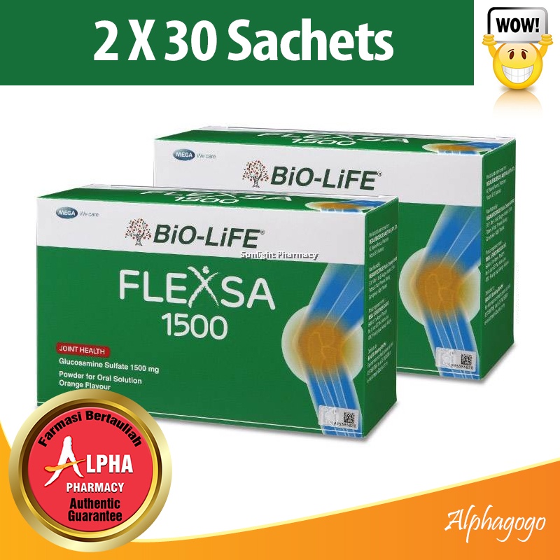 BioLife Flexsa Glucosamine Powder (30 Sachets / 2 X 30 Sachets