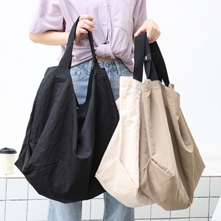 Women Handbag Lady Shoulder Bag Reusable Purse Solid Color with