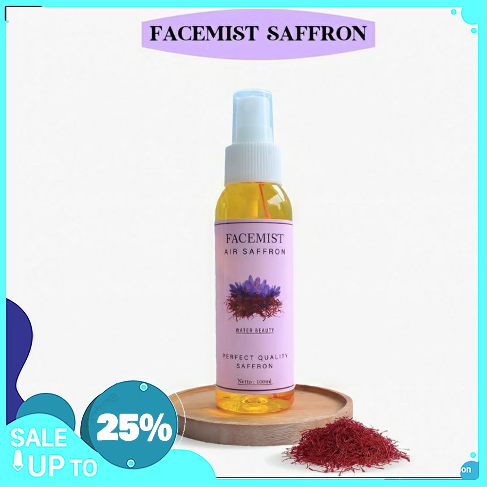 Saffron Face Mist/facemist saffron/saffron water/facemist saffron 100ml