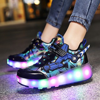 Luminous Sneakers 2023 LED Casual Light Up Children Adult Women