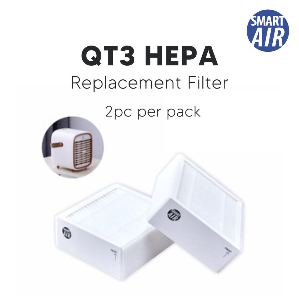 Smart Air QT3 Replacement Filter (2 Pieces Per Pack) [HEPAPAPA ...
