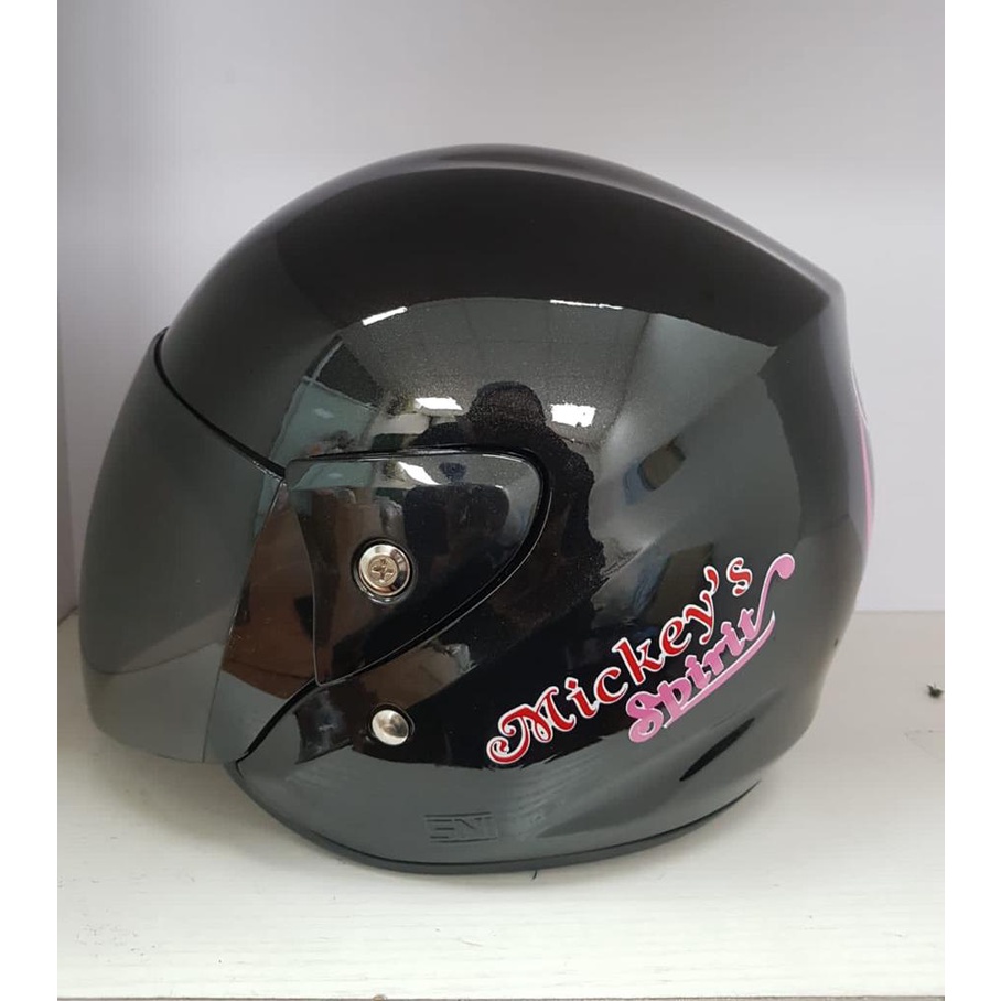 Helm Anak / Helm Kids / ANT MINI JORDAN HITAM (Motif Cowok Random) - Gambar 2