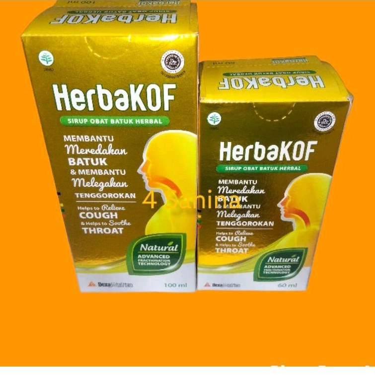 Herbakof 60ml & 100ml/herbakof herbal Cough Syrup Shopee Singapore