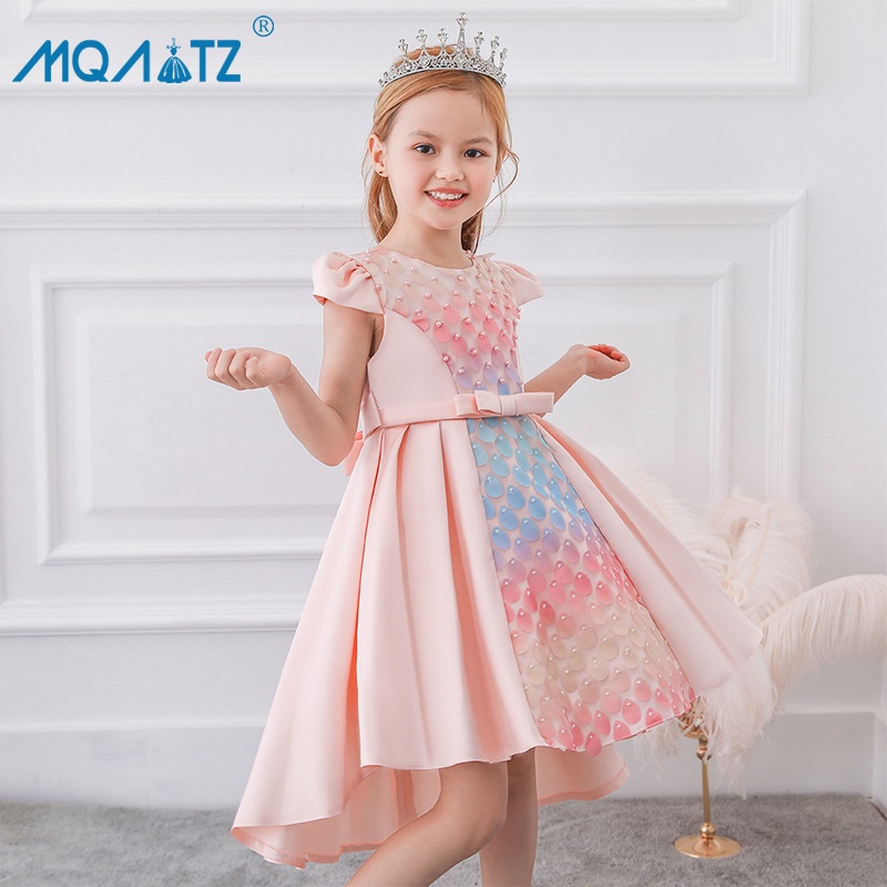 MQATZ Trailing Dress Girl Kids Dresses For Girls Children Clothing