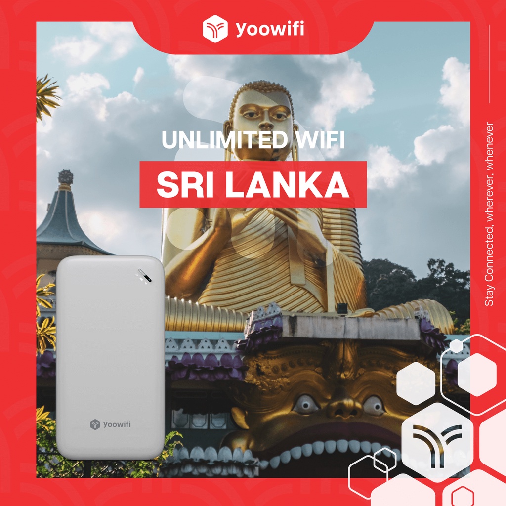 Yoowifi Sri Lanka Unlimited data Pocket Wifi hotspot Rental Travel Wifi Mobile hotspot Shopee