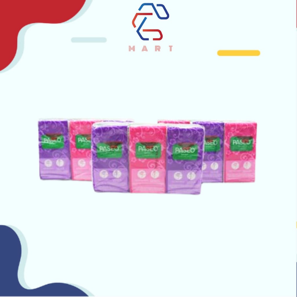 Facial Tissue Paseo Smart Handkerchief/Saku 1 pack x 12 Sheets x 2 ply ...
