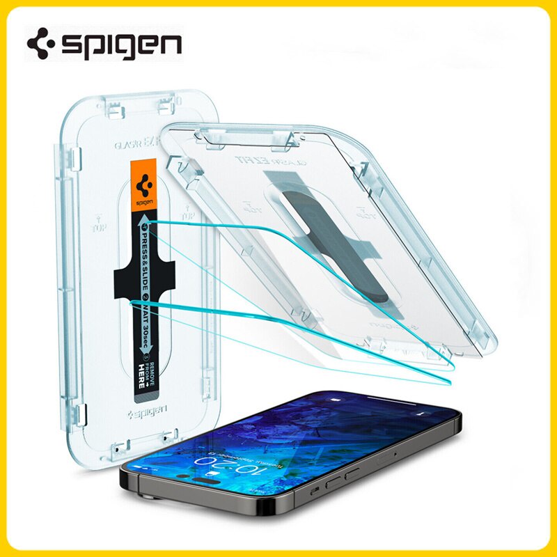 Spigen Glas.tR EZ Fit Screen Protector For Apple iPhone 14 Pro Max (1 Pack) Shopee Singapore
