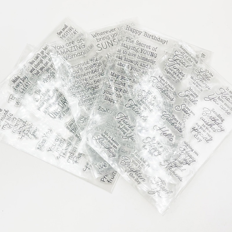 English Words Silicone Clear Seal Stamp DIY Scrapbooking Embossing ...