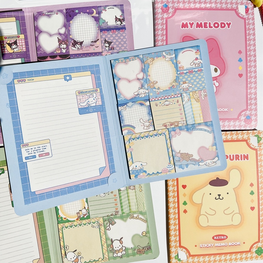 Sanrio Sticky Memo Book N times Sticker Notes Book Student School ...