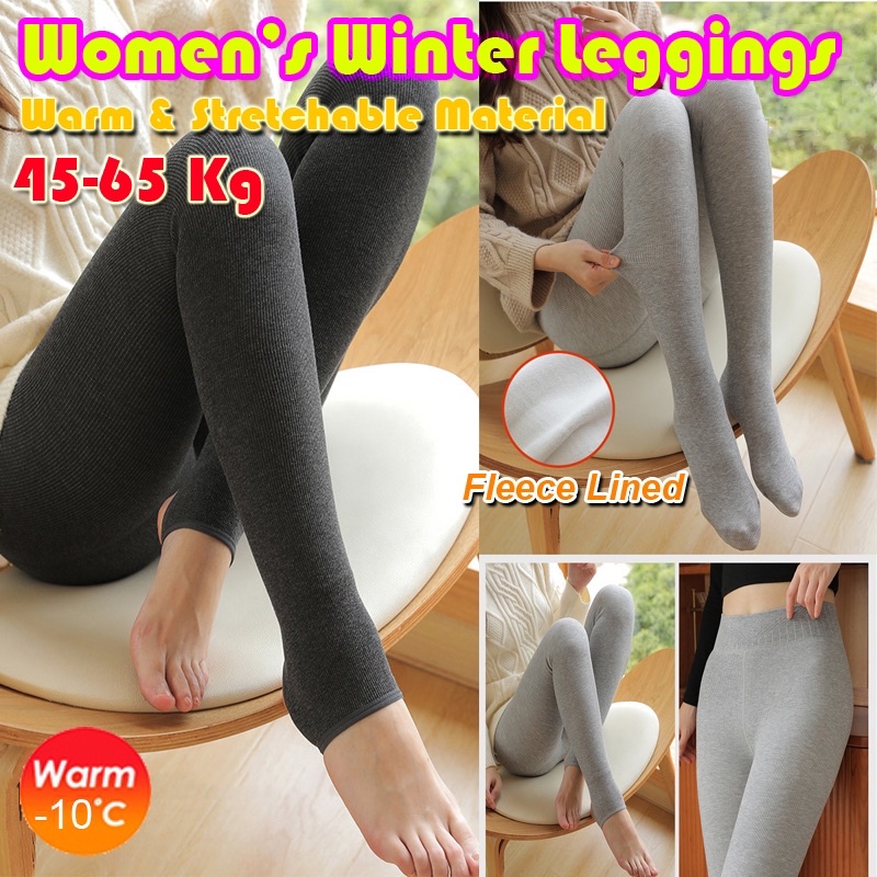 Winter Warm Leggings Women Thick Fleece Leggings High Waist Plus Push Up  Velvet
