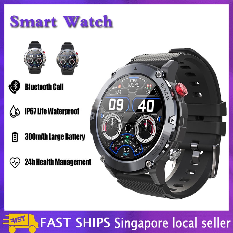 Smart watch Men's full circle touch screen Bluetooth call sport Ultra ...