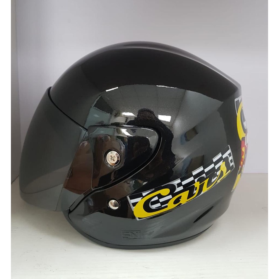 Helm Anak / Helm Kids / ANT MINI JORDAN HITAM (Motif Cowok Random) - Gambar 4