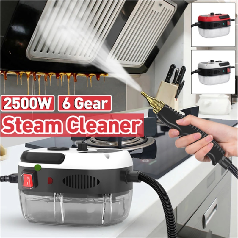 High Temperature Pressure Steam Cleaner 220V Electric Steaming Cleaner Machine Suitable for Car Sofa Carpet Kitchen 2500W