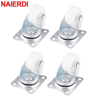 Mini Caster Wheels 16pcs, Appliance Rollers Stainless Steel Double Bead Self Adhesive Caster Wheels Sturdy Sticky Swivel Pulleys Universal Wheels for