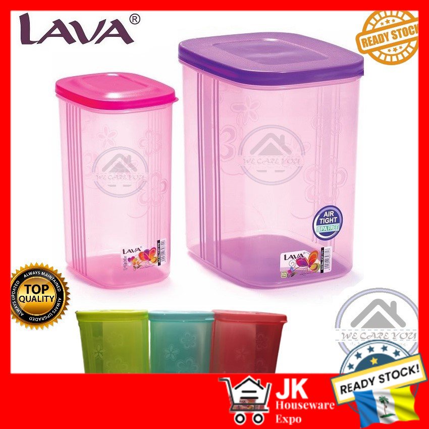 Lava Multipurpose Airtight Plastic Container Canister LAVA Multipurpose Airtight Plastic