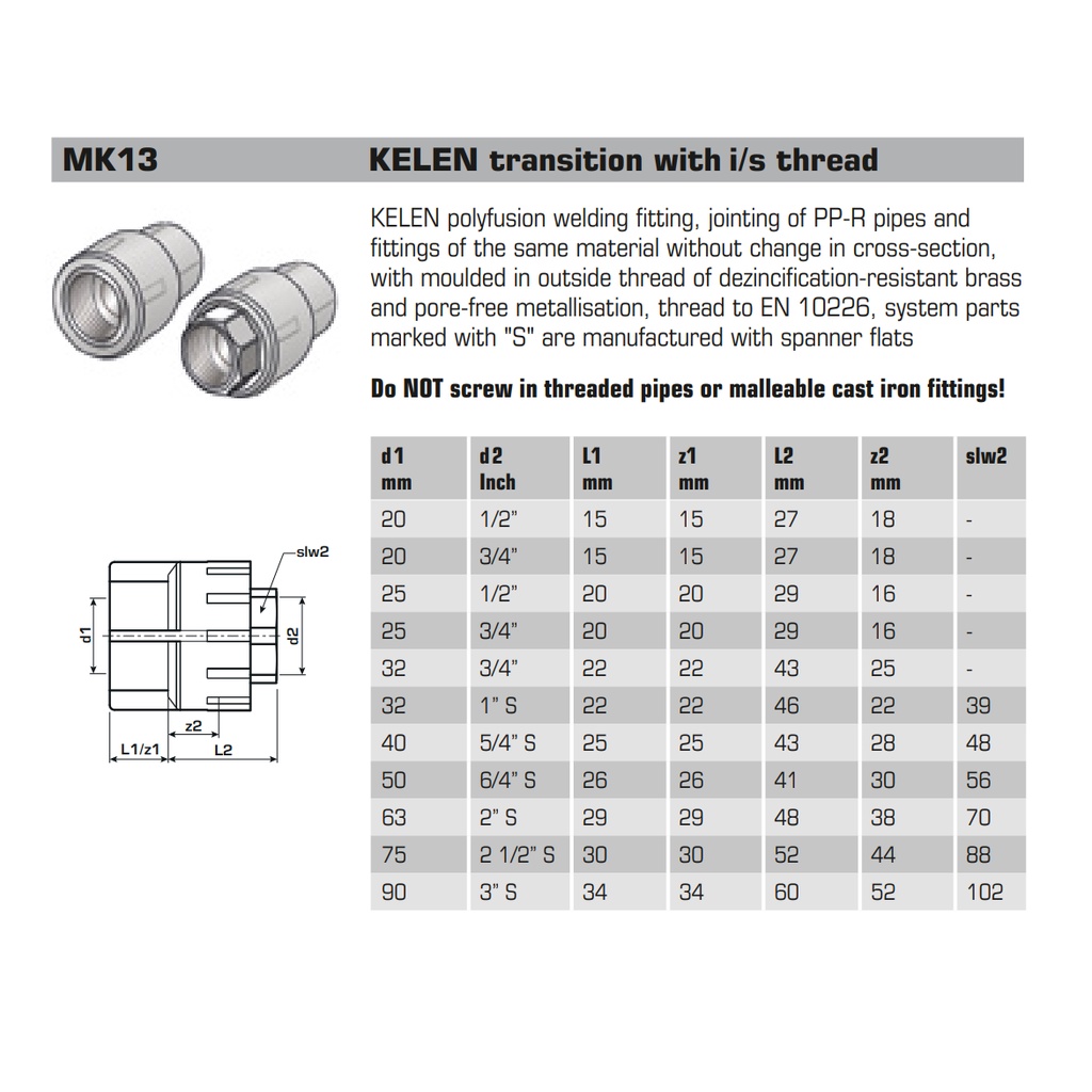 PPR Fitting Male/Female Threaded Adaptor Socket MTA FTA PPR Pipe ...
