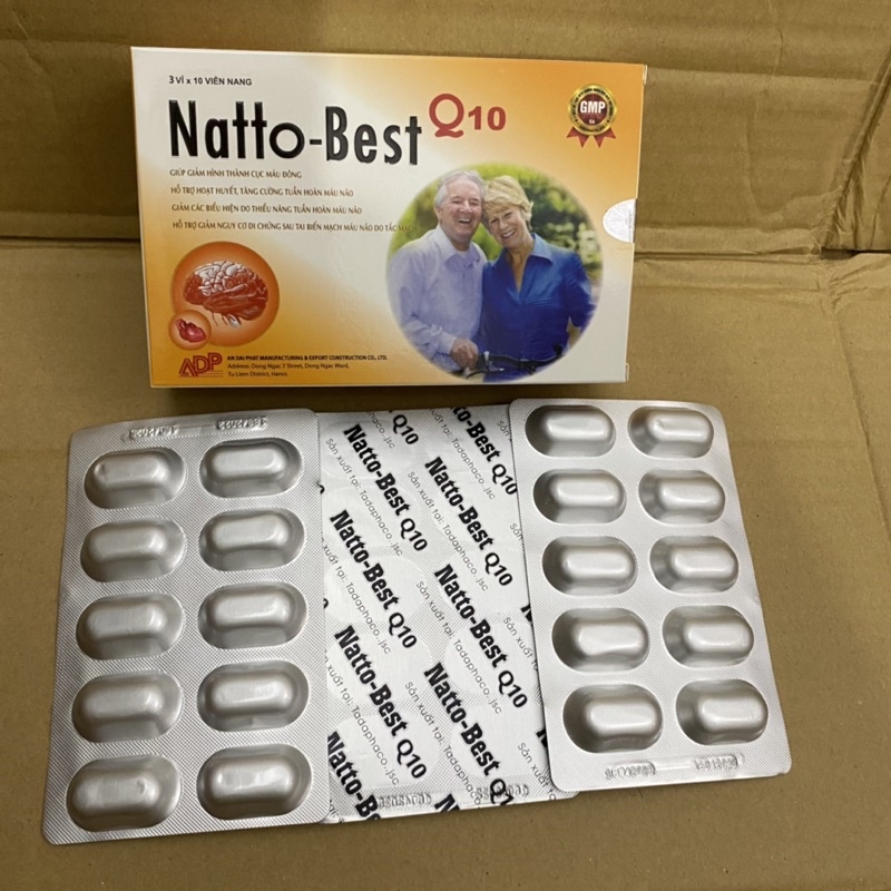 Natto Best Q10 Anti-Stroke Brain Activity Tablets Help Dissolve Blood ...