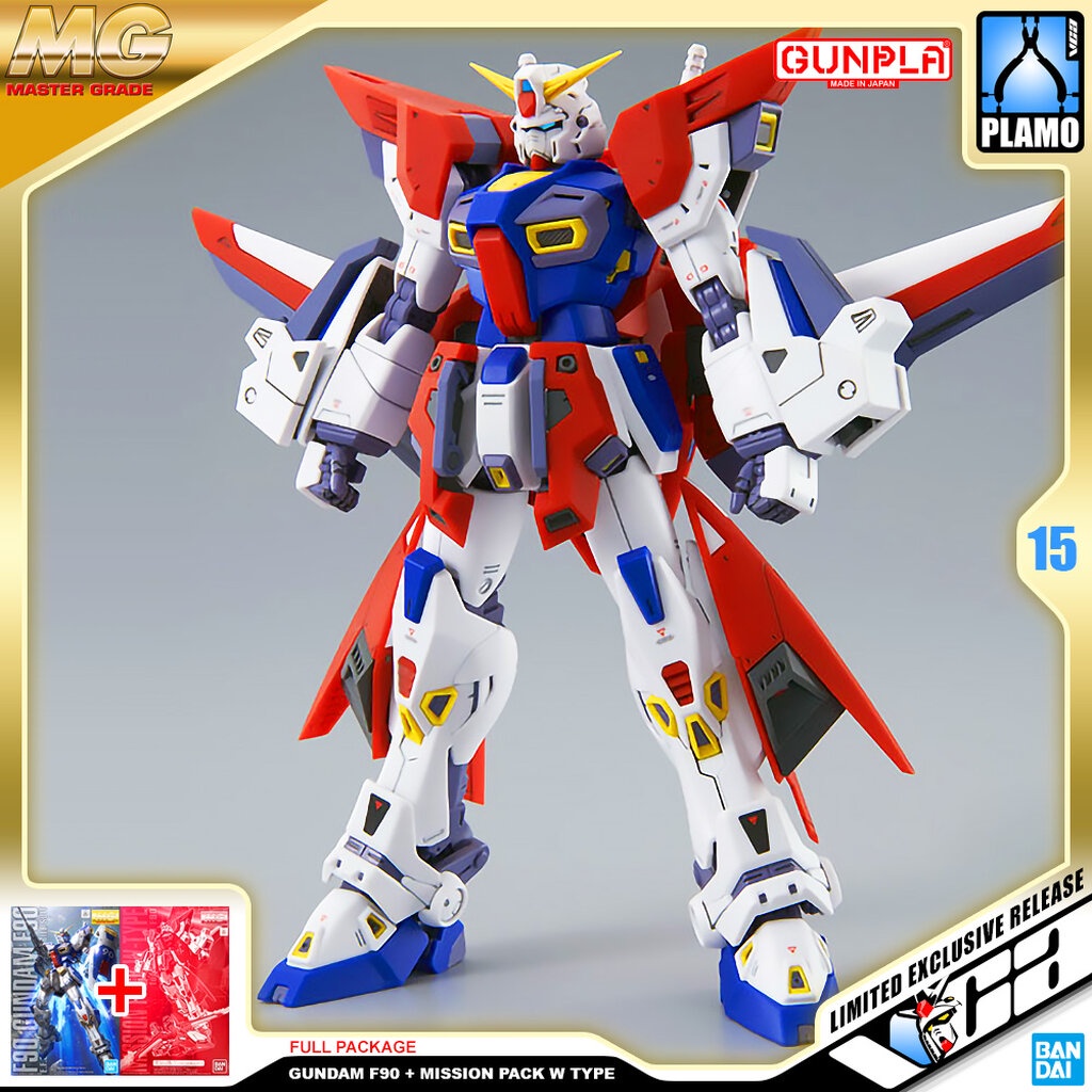 ️ PREMIUM BANDAI PB GUNPLA MASTER GRADE MG 1/100 GUNDAM F90 MISSION ...