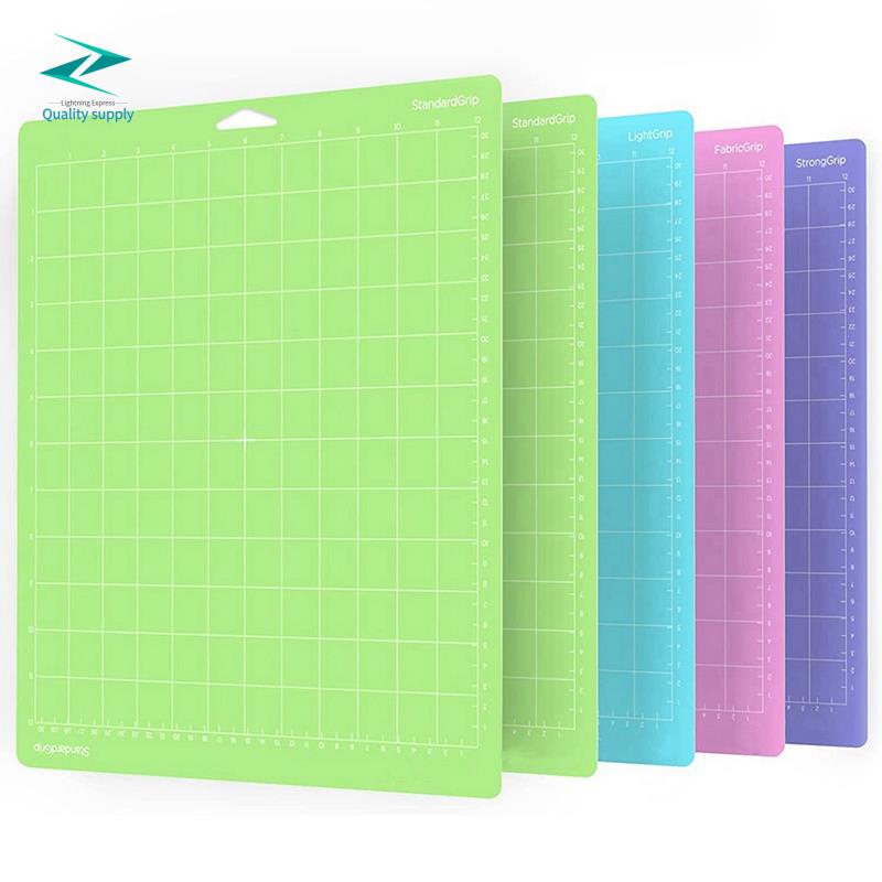 VIKDOOK Snijplank (6 stuks - Variety Grip, 12X24 12X12) voor Cricut Maker 3/ Maker/Explore 3/Air 2/Air/One, PVC, Blauw Groen Paars