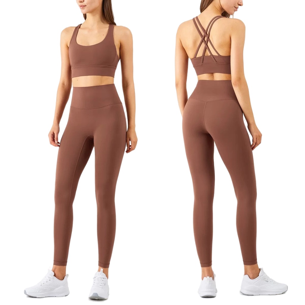 HOPPE FUMENG Women's fitness sport push up running active set wear for yoga