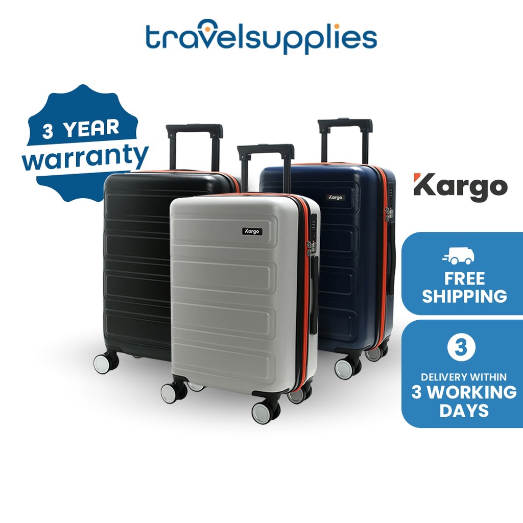 (STOCK IN SG) Kargo Premium Expandable Hard Suitcase Luggage with TSA