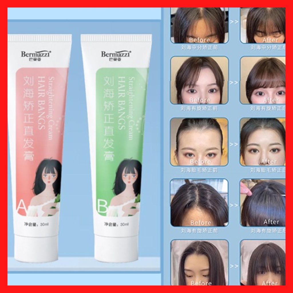 Hair straightening hotsell cream korea