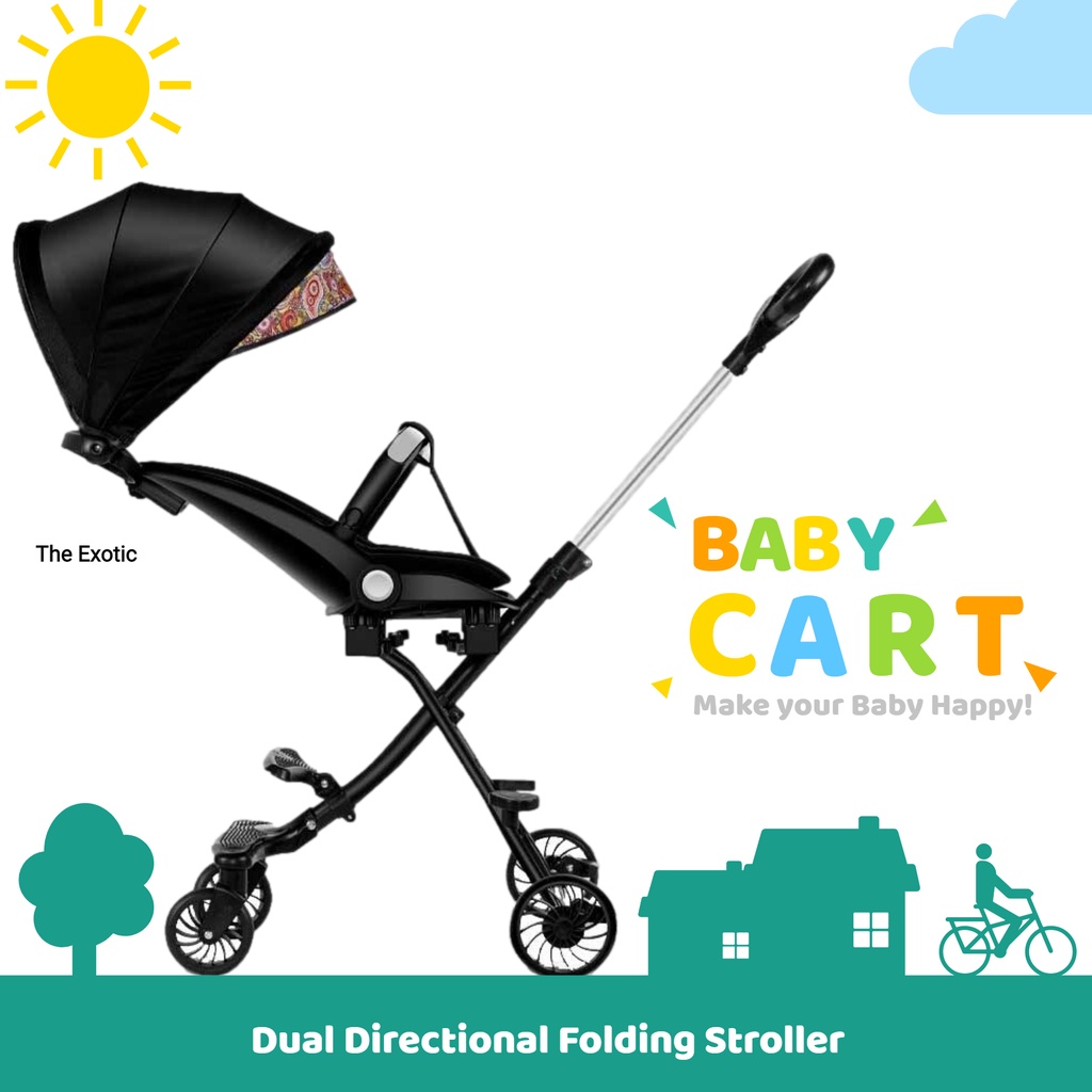 iDS Reclining Baby Stroller Dual Facing Pram Rider Lightweight Infant Stroller Universal Pram Children Stroller Shopee Singapore