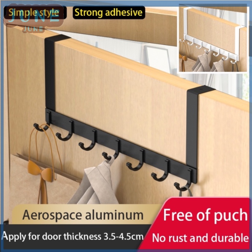 Behind Door Hanger Clothes Hook Bedroom Ajustable Metal Aluminum Wall