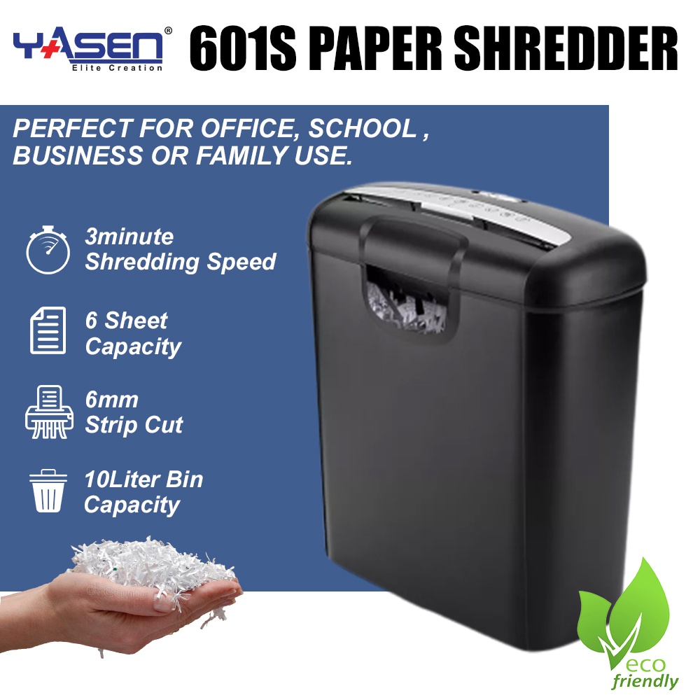 Paper Shredder Home Office Electric Shredder Mini Household Paper Shredder Cutter (601S