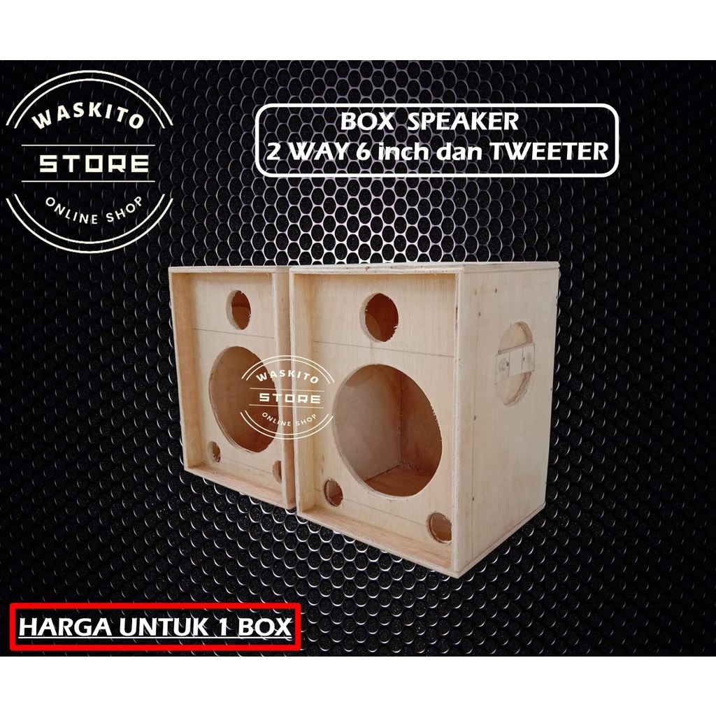 Speaker Box 6 Inch 2 Way Single Tweeter Shopee Singapore