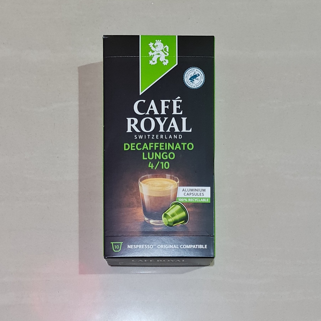 Nespresso Pro Compatible Cafe Royal Decaffeinato Lungo 10 Aluminum ...
