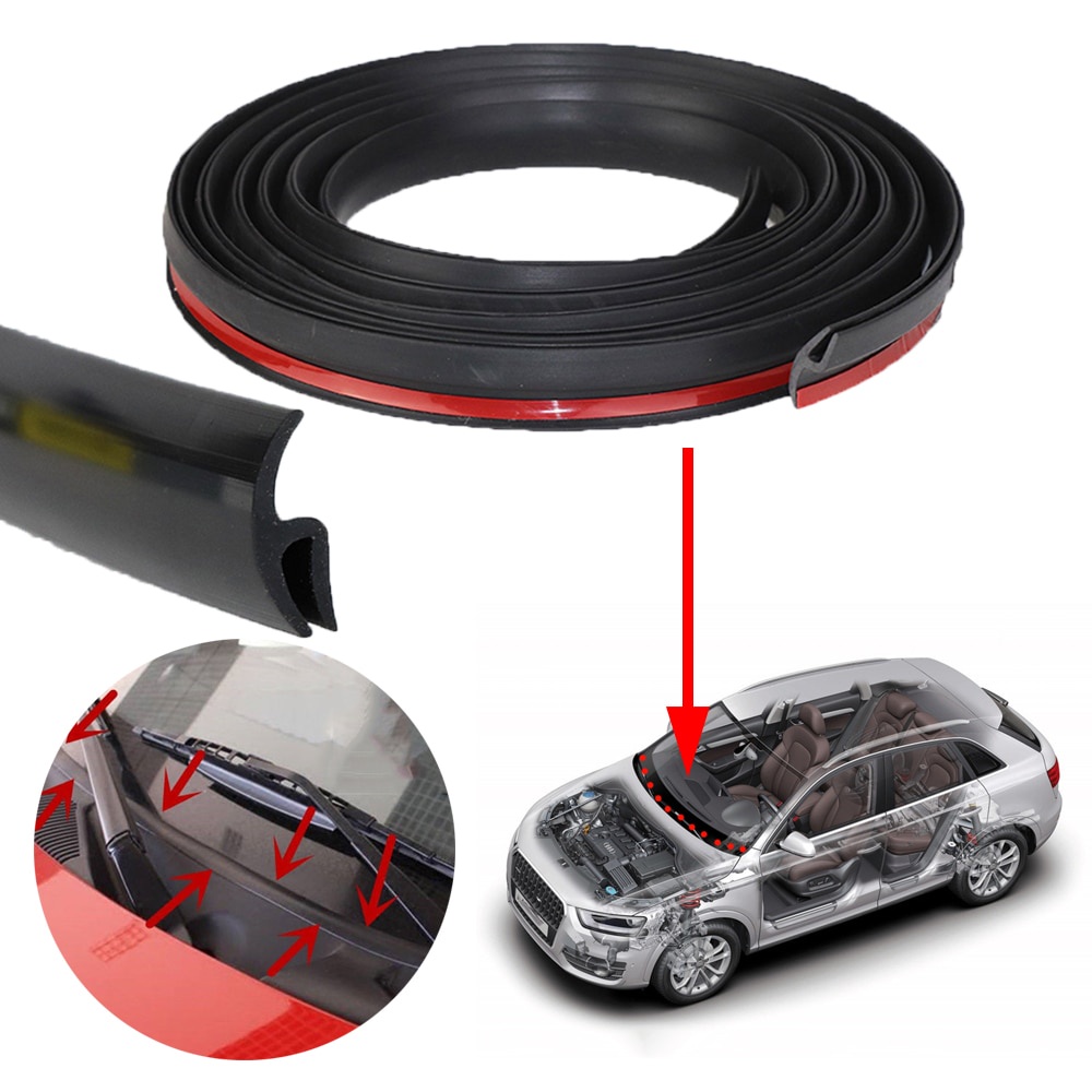 2m Sealing Strip Auto Car Front Windshield Panel Car Door Sealing ...