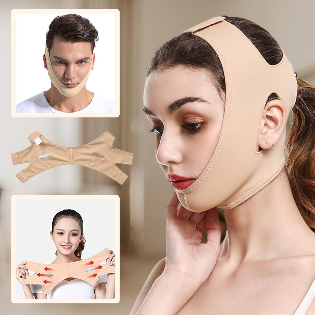 Elastic Face Slimming Bandage V Line Face Shaper Women Chin Cheek Lift Up  Belt Facial Massage Strap Face Skin Care Beauty Tools