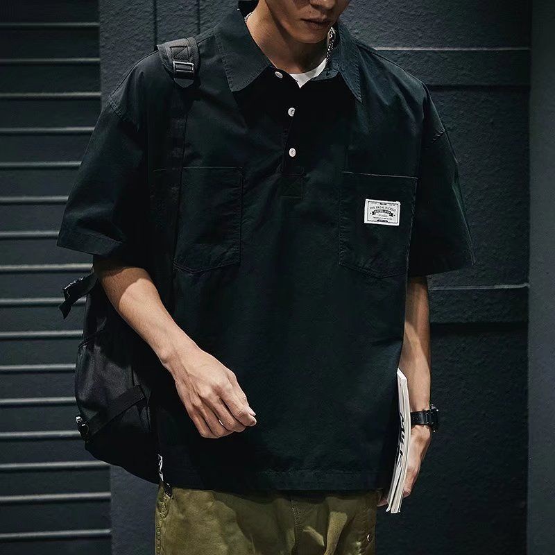 polo Shirt Short-Sleeved T-Shirt Men 2022 Summer New Style Loose Large Size Men's Clothing Pure Cotton Casual