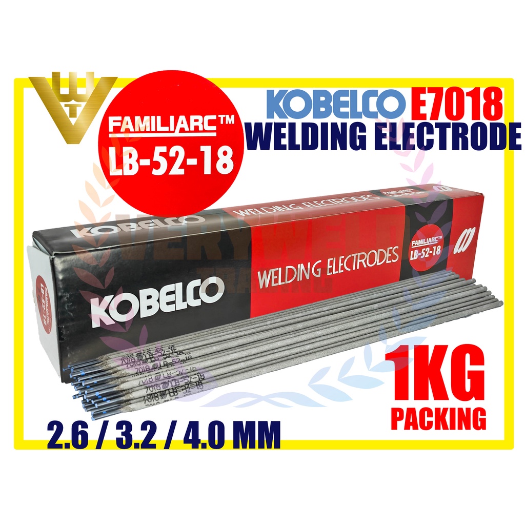 VERYWELD LB52-18 Kobelco Ubat Welding Electrode Rod 7018 X 1kg (2.6/3.2 ...