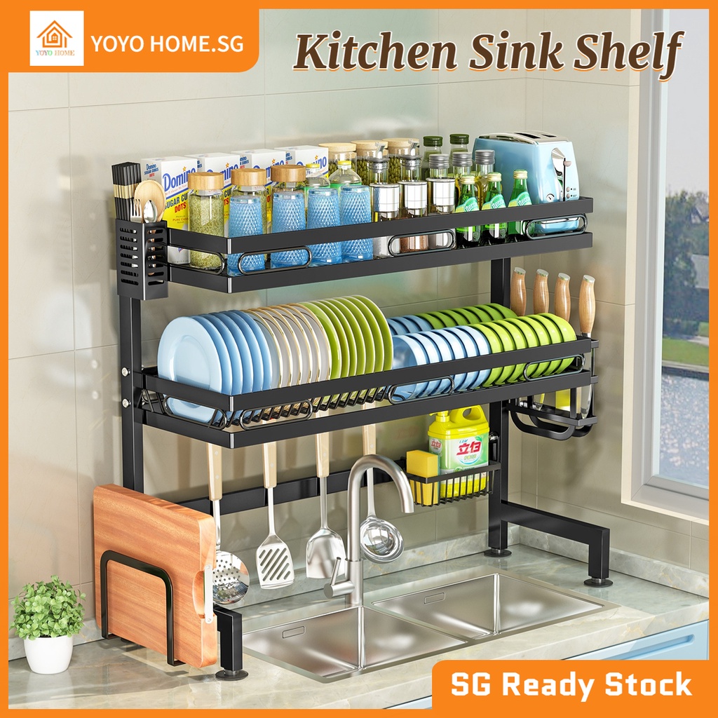 Kitchen Sink Shelf Sink Dish Rack Kitchen Storage Rack Dish Drain Rack